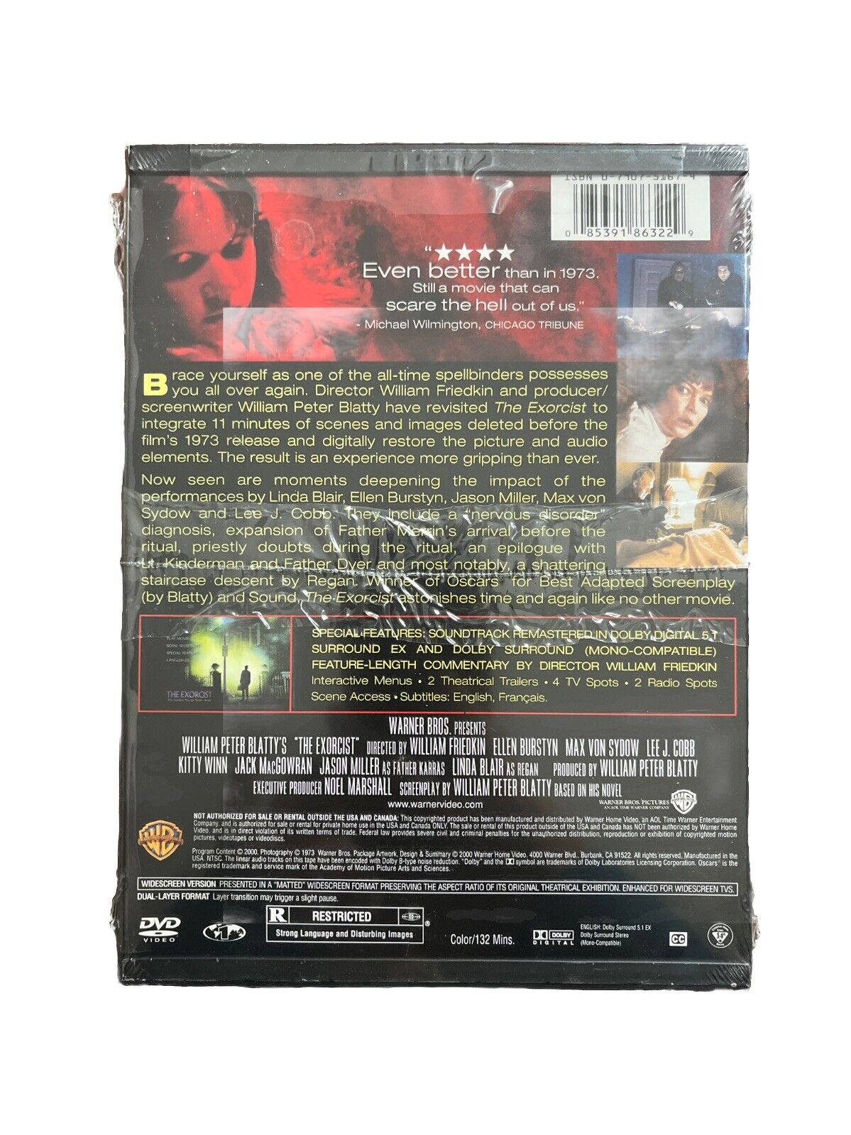 The Exorcist: The Version You've Never Seen (DVD, 2000) Horror Movie