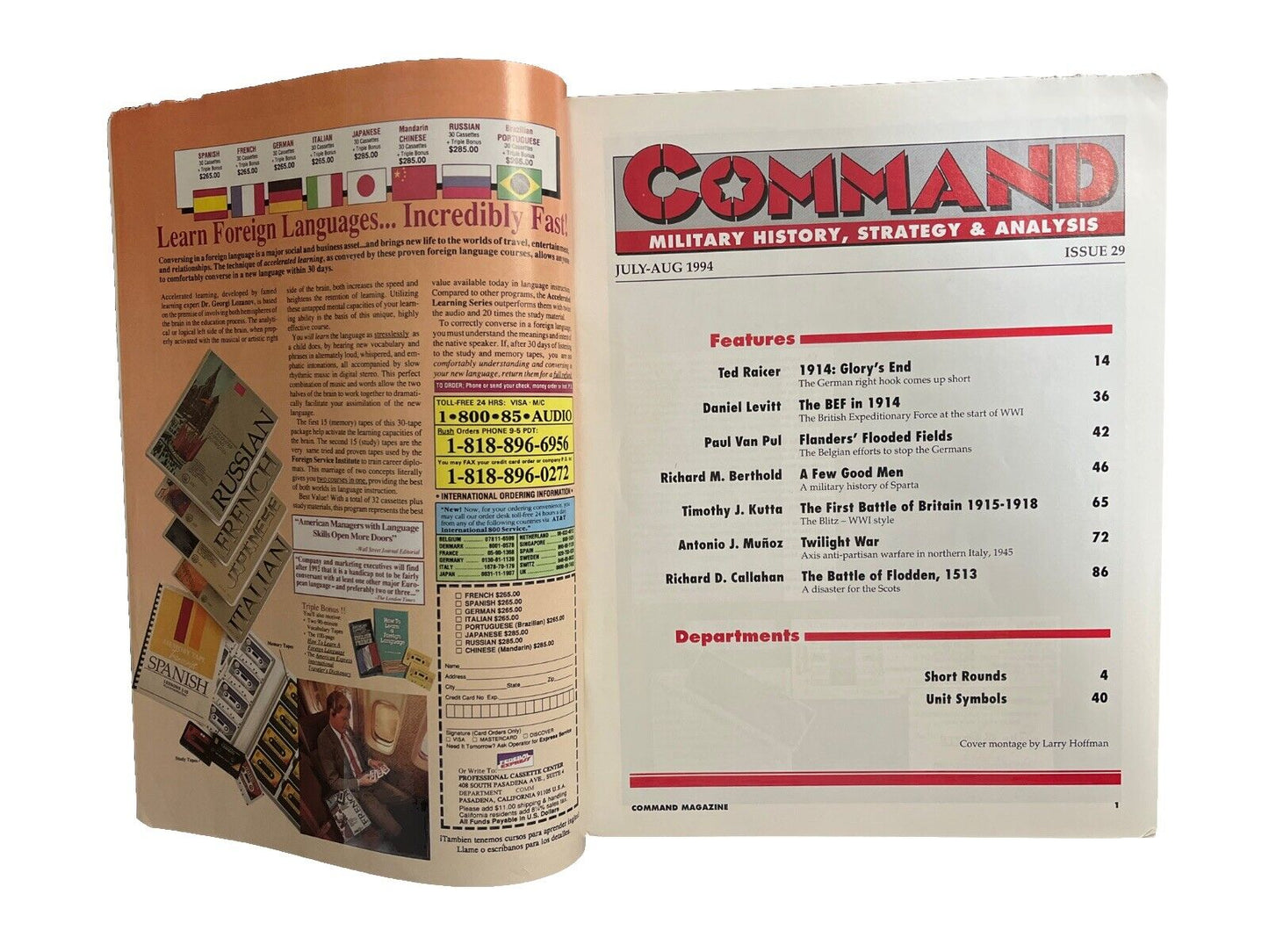 XTR Collectable Command Military History Magazine #29 1994 - 1914 Glory’s End