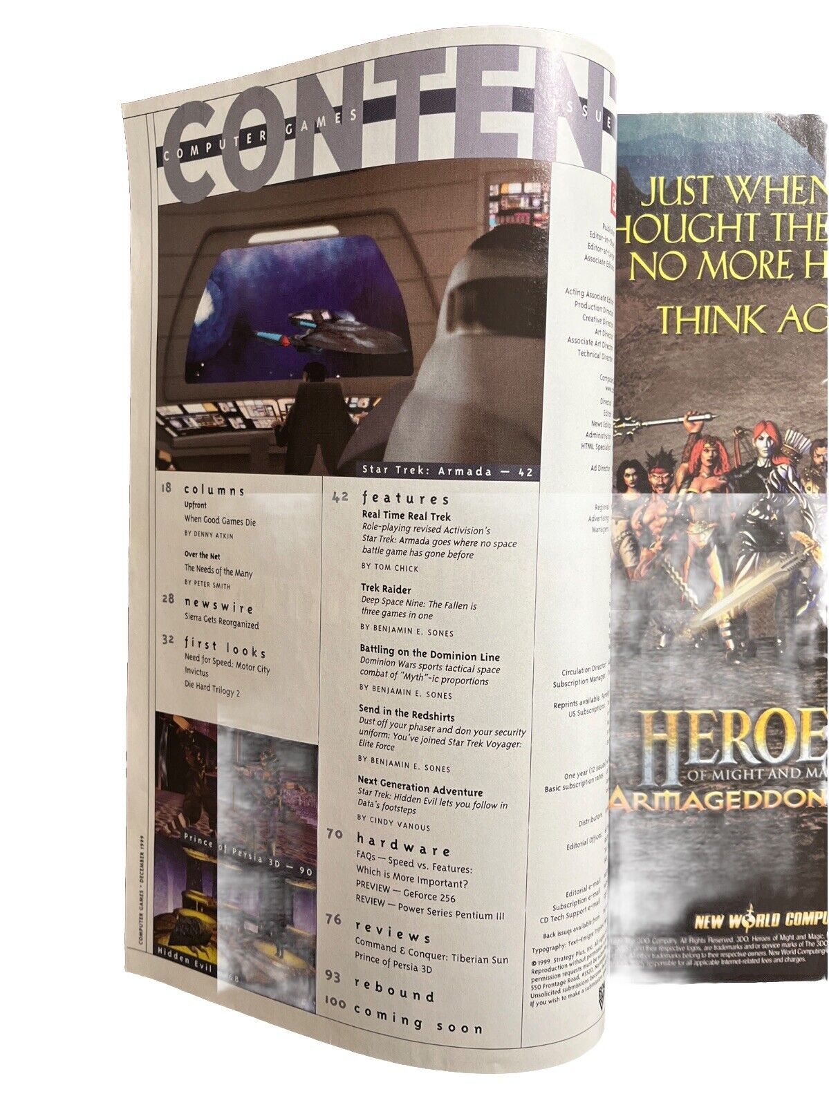 Vintage Collectable Computer Games Magazine #109 December 1999 Star Trek: Armada