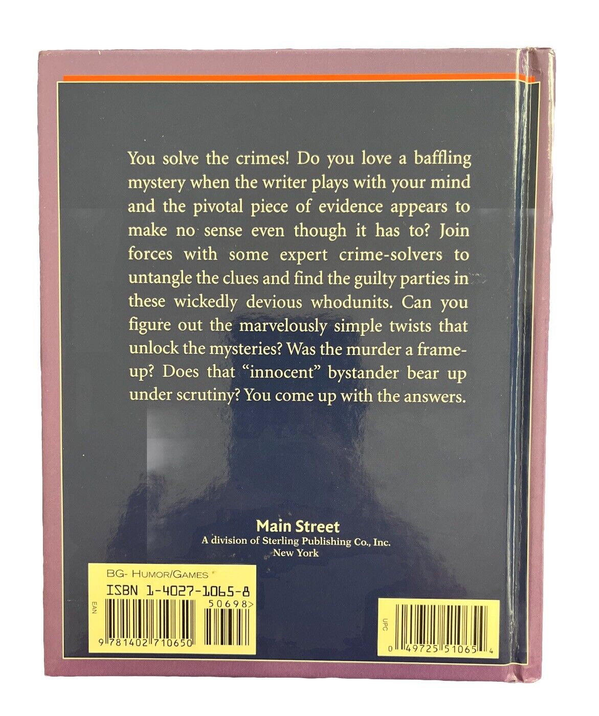 CLASSIC WHODUNITS By Stanley Smith & Tom Bullimore - Hardcover Mystery Crime