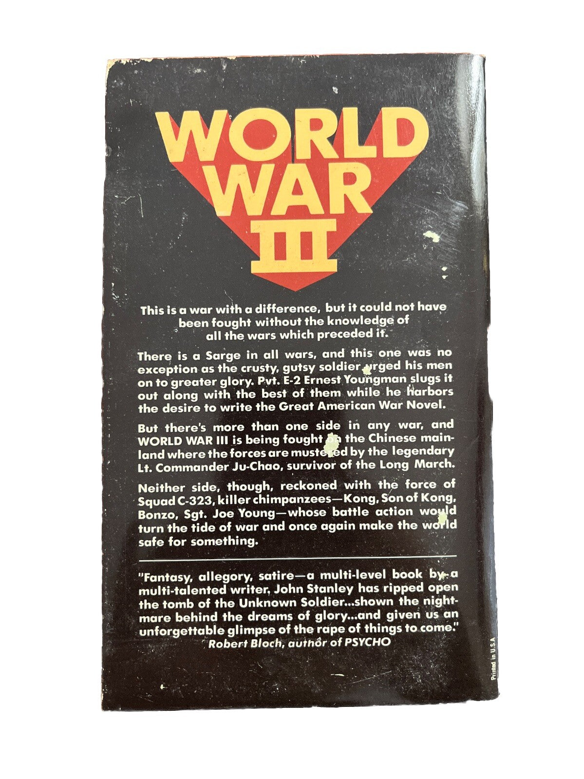Vintage Classic Collectable Fantasy Novel World War III By John Stanley