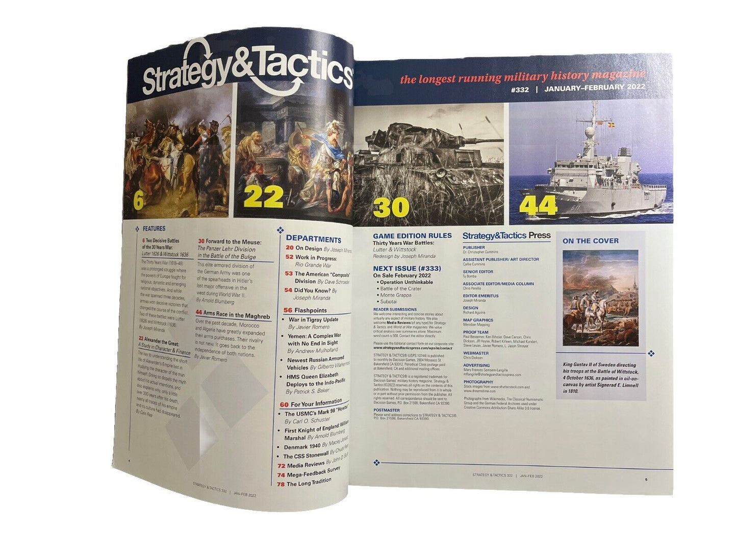 Decision Games STRATEGY & TACTICS Magazine #332 30 YEARS WAR DECISIVE BATTLES