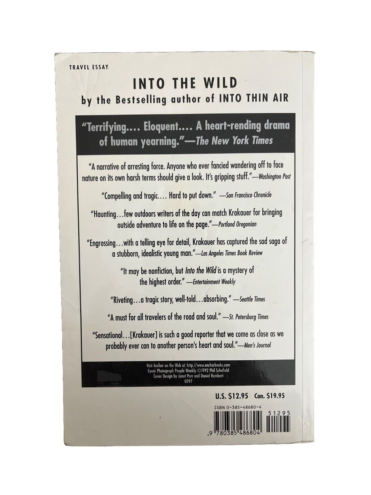 Used Books Into the Wild by Jon Krakauer (1997, Trade Paperback)