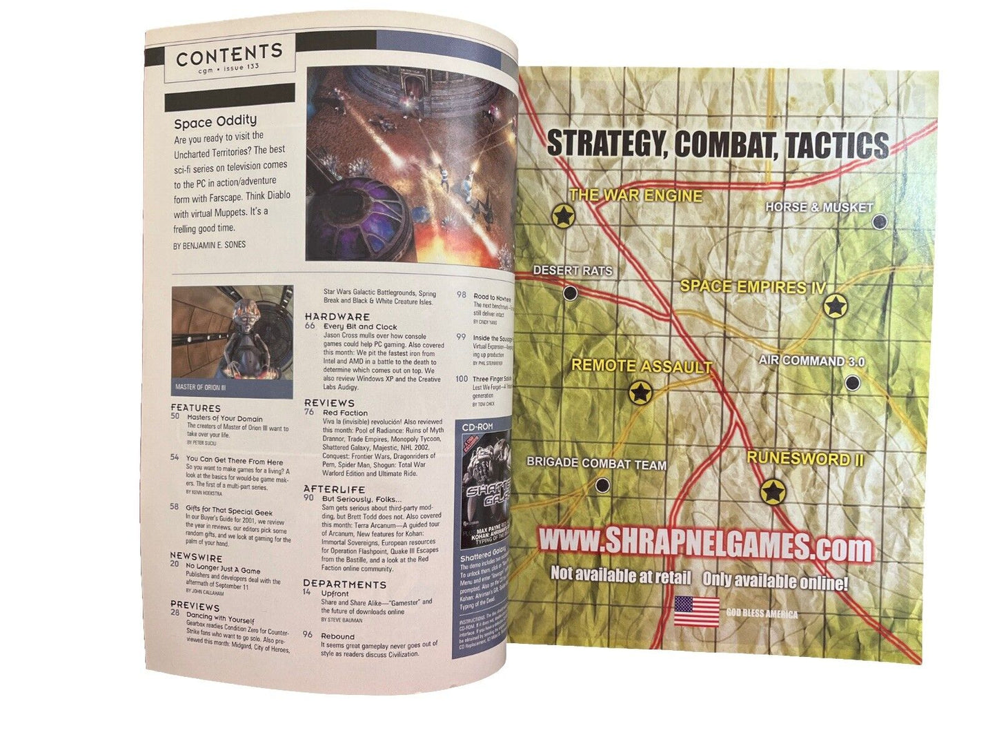 Vintage Collectable Computer Games Magazine #133 December 2001 - Farscape
