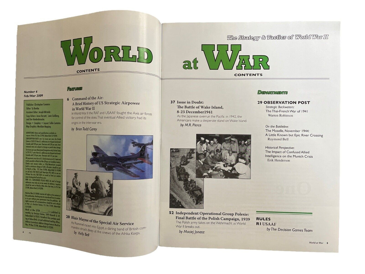 World at War Magazine #04 With Board Game USAAF: US Strategic Bombing, 1944