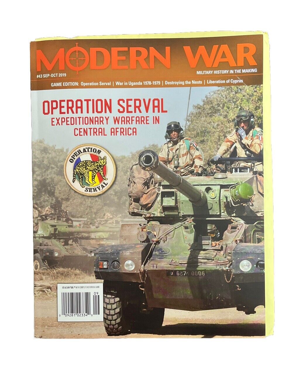 Vintage Collectable Modern War Game magazine #43 Sep-Oct 2019 - Operation Serval