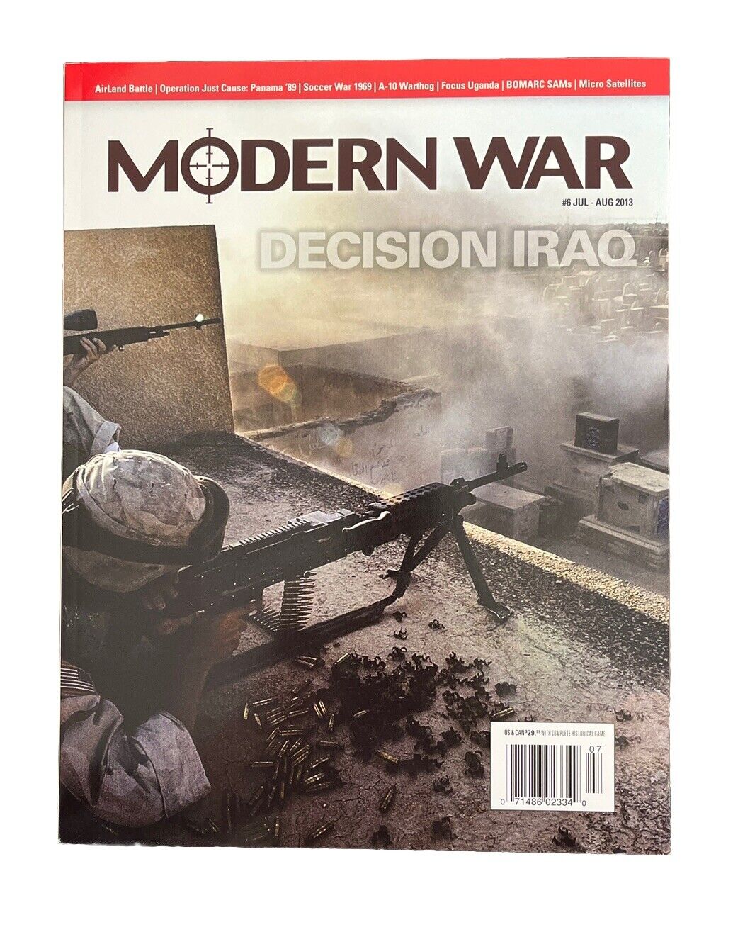 Modern War Game Magazine #6 With Military History Board Game - Decision Iraq