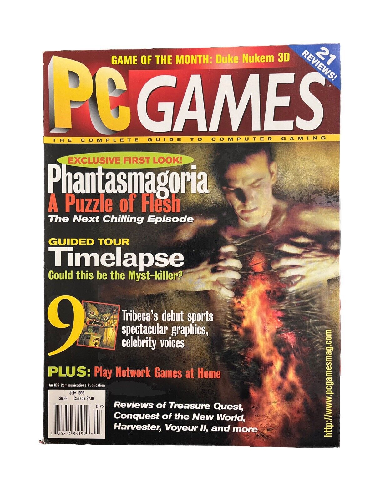 Vintage PC Games Magazine Vol.3 No.7 July 1996 Phantasmagoria A Puzzle Of Flesh