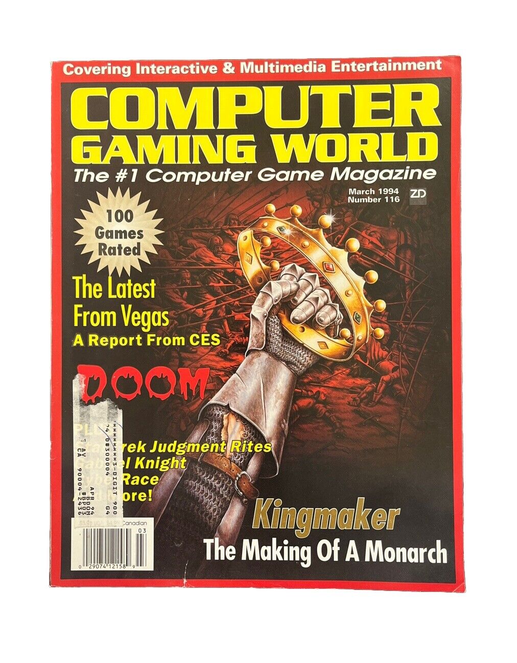 Vintage Computer Gaming World Magazine #116 Kingmaker The Making Of A Monarch