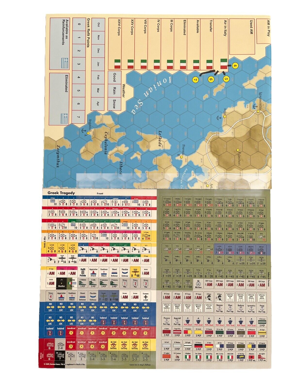 World At War Mag #7 And Military History Board Game - Mussolini Strikes 1940
