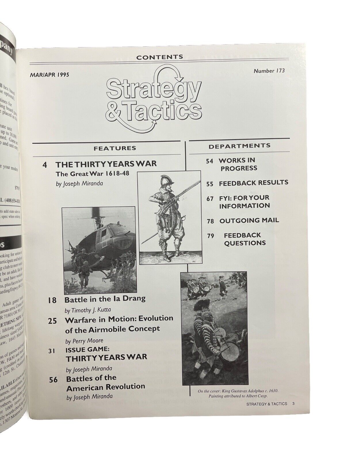 Strategy &Tactics Wargame Magazine #173 The Thirty Years War: The Great War 1618