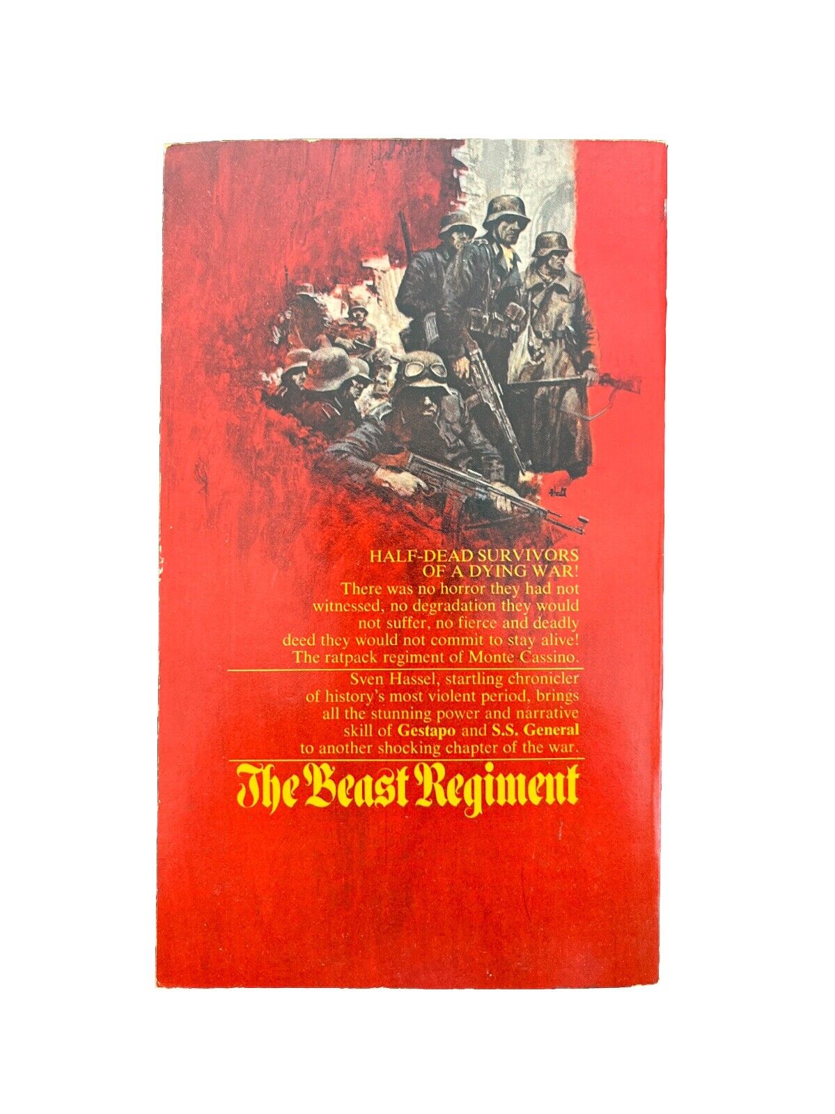 The Beast Regiment Monte Cassino by Sven Hassel WORLD WAR II FICTION Book