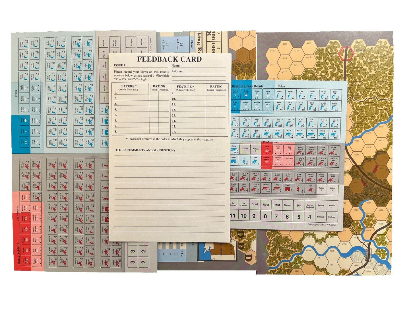 Strategy&Tactics History Wargame Magazine #119 The Horse Soldiers Forrest At Bay