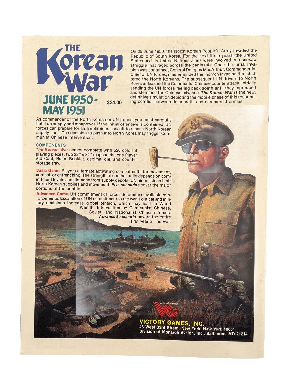 Vintage Strategy & Tactics Historical Wargame Magazine #111 Korea The Mobile War