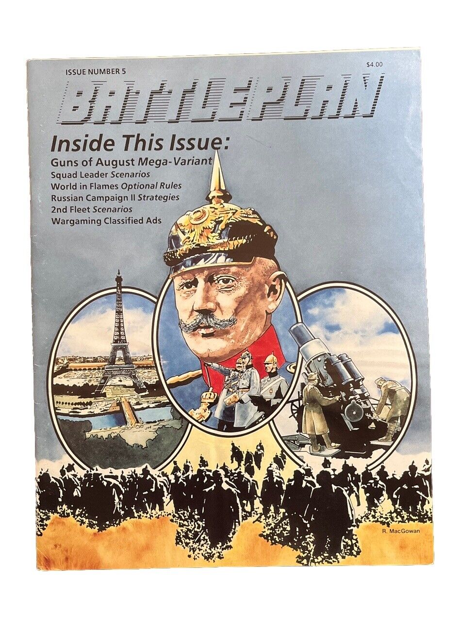 Collectable Vintage BATTLEPLAN Magazine #5 GUNS OF AUGUST MEGA-VARIANT