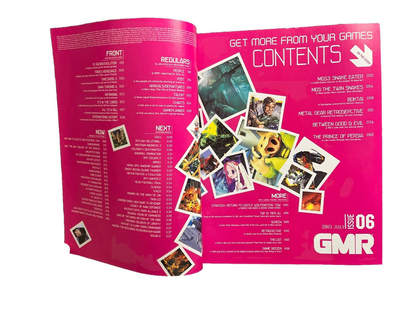 Vintage GMR PC Video Game Magazine #06 July 2003 Metal Gear Solid 3