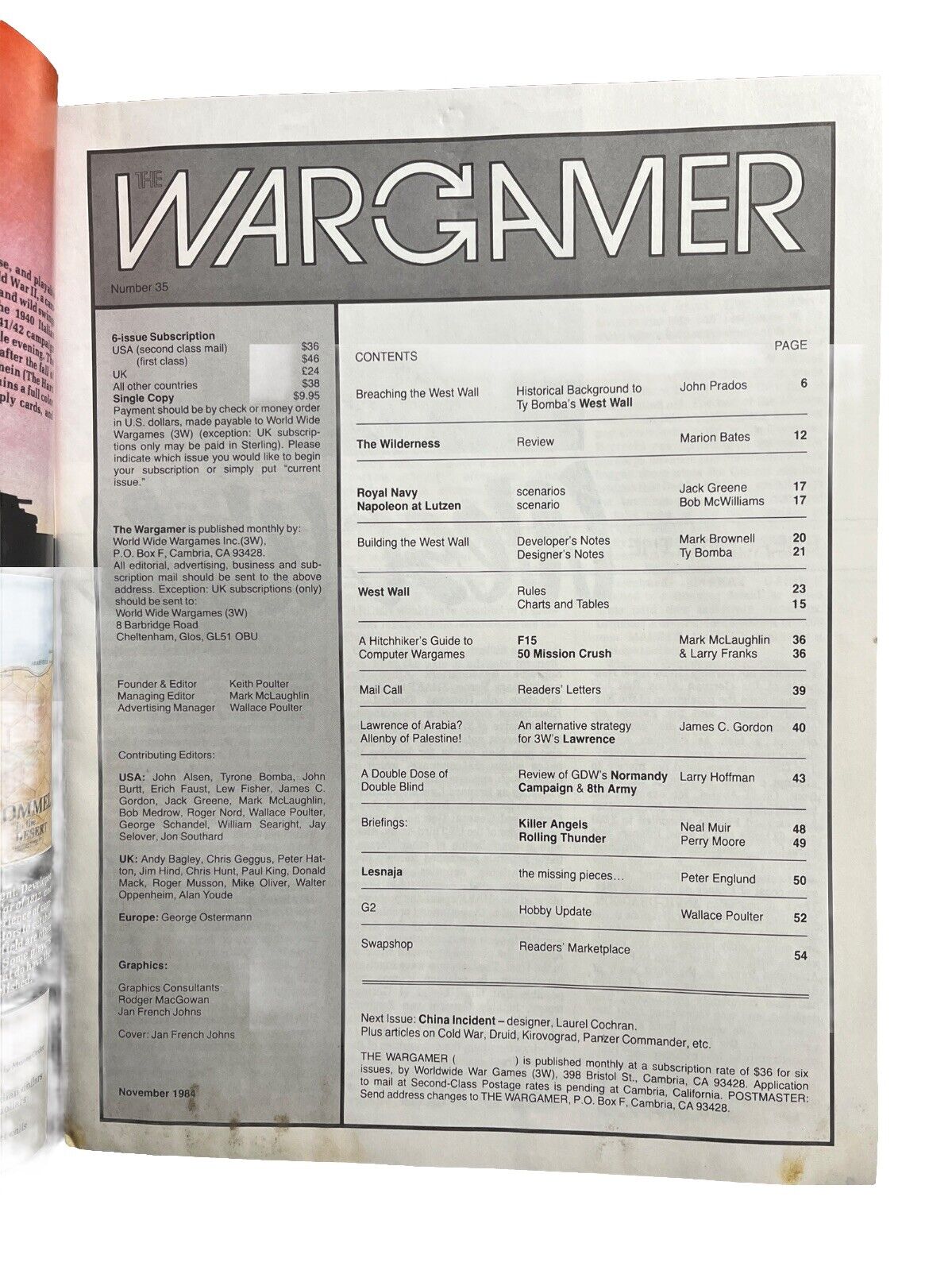 The Wargamer Military History Collectable Magazine #35 West Wall
