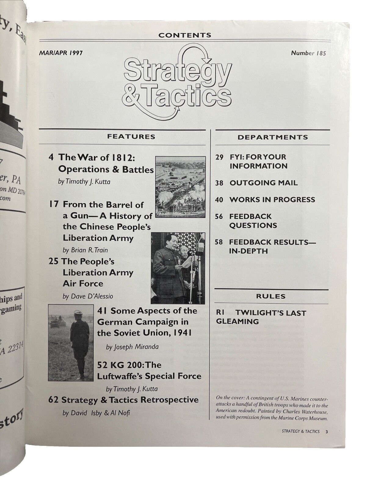 Strategy &Tactics Wargame Magazine #184 Twilight’s Last Gleaming The War Of 1812