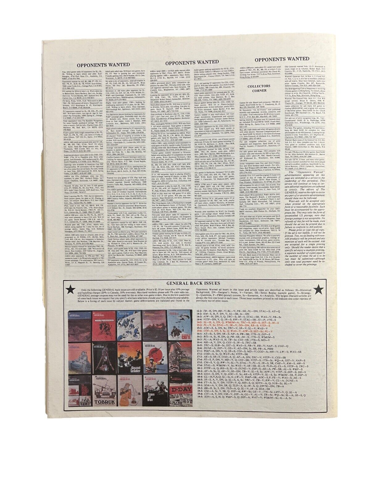Avalon Hill General The Game Player Magazine Vol 19 #6 Victory in the Pacific