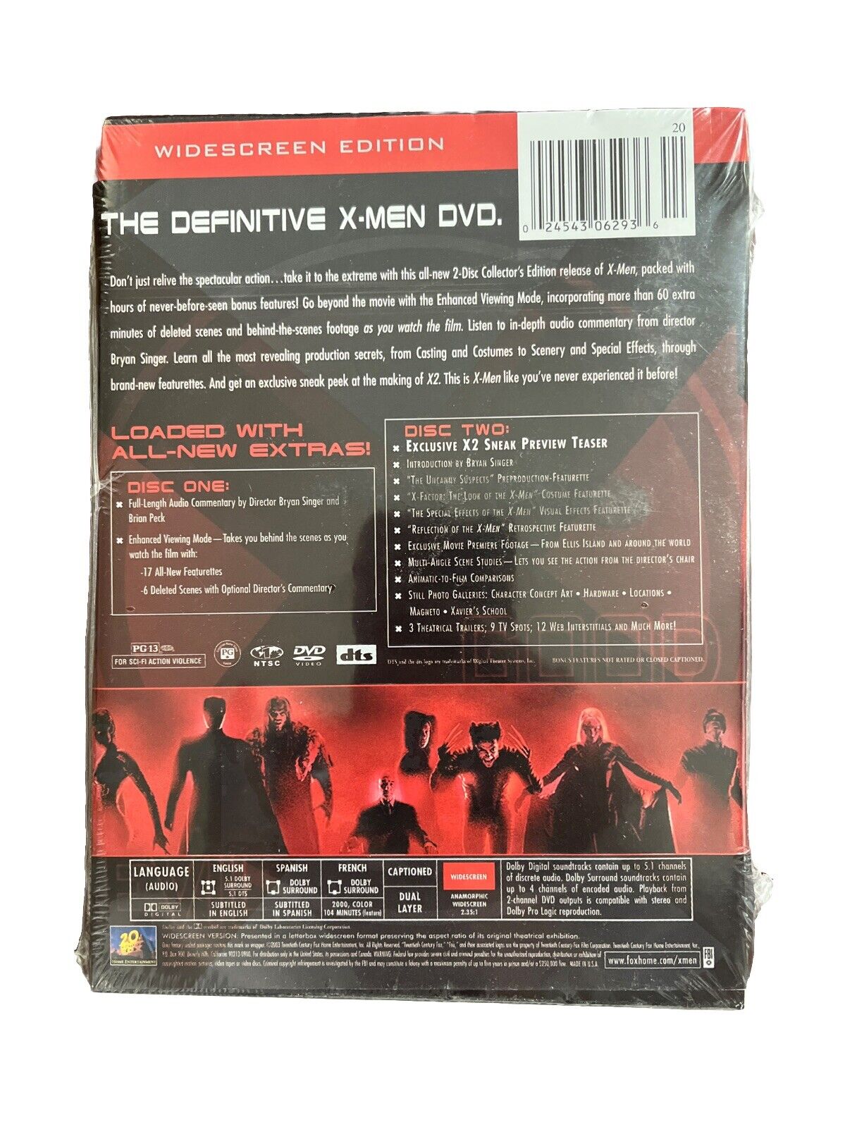 Classic Science Fiction Movie X-Men 1.5 (DVD, 2000, 2-Disc Set, Widescreen)