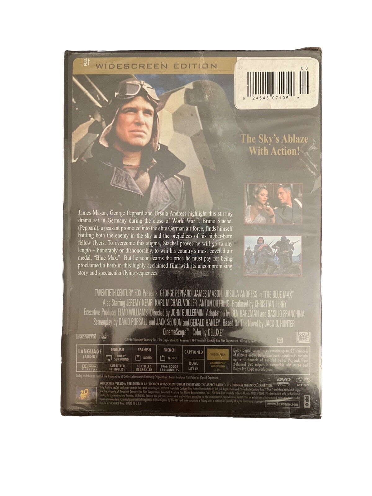 Collectable Vintage Movie The Blue Max (DVD, 1966) Sealed