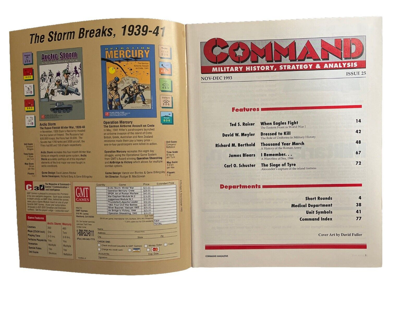 XTR Collectable Command Military History Magazine #25 1993 - When Eagles Fight