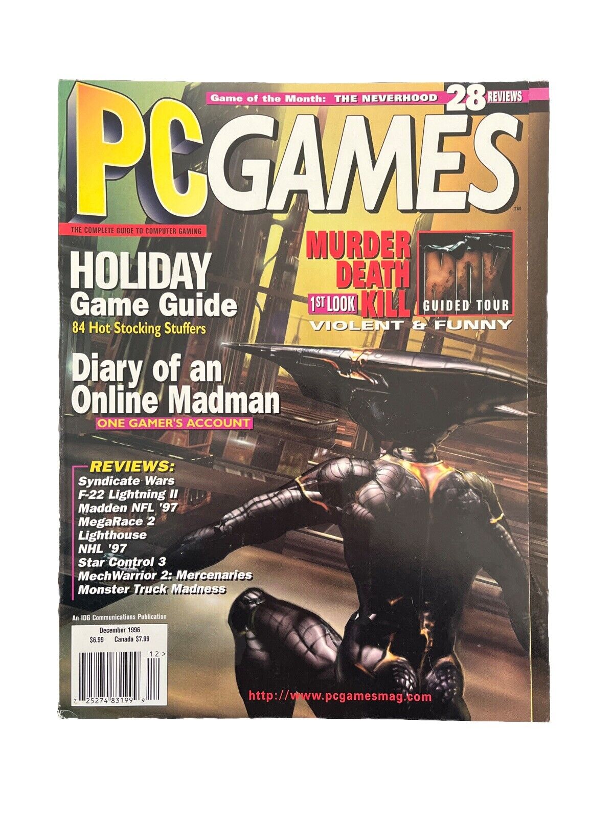 Vintage PC Games Computer Game Magazine Vol.3 No.12 Diary Of An Online Madman