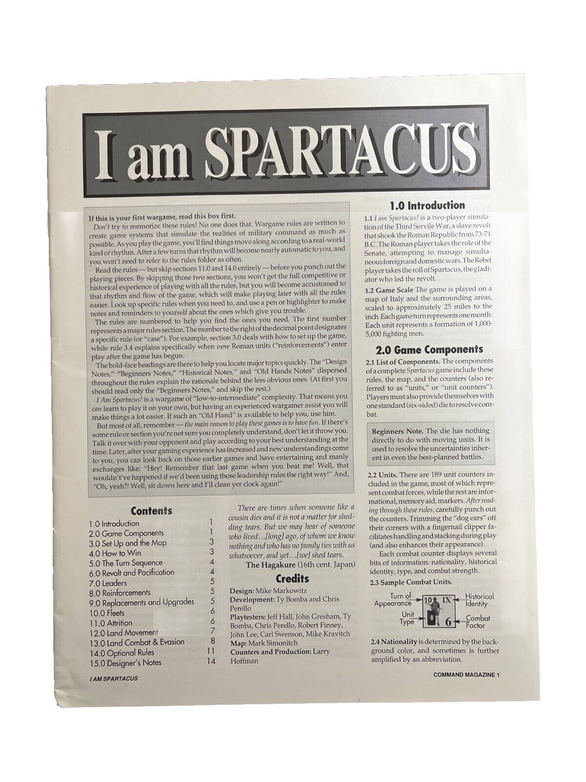 XTR Collectable Command Wargame Magazine #15 Mar-Apr 1992 - I Am Spartacus