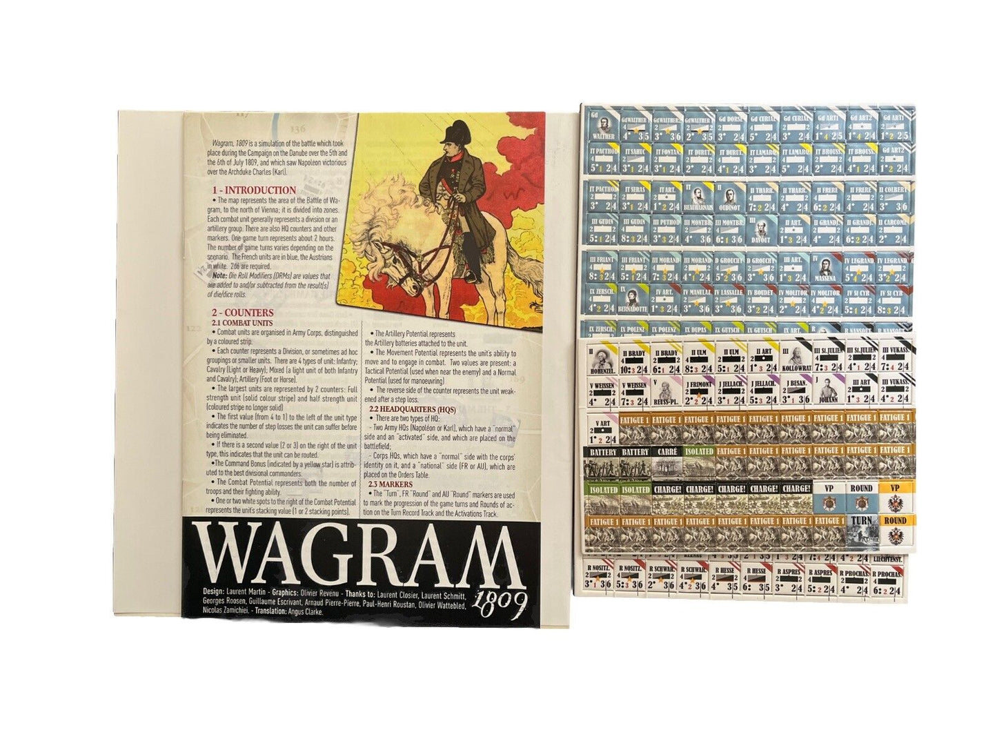 Battles Wargame Magazine Includes Complete Historical Board Game #8 Wagram 1809