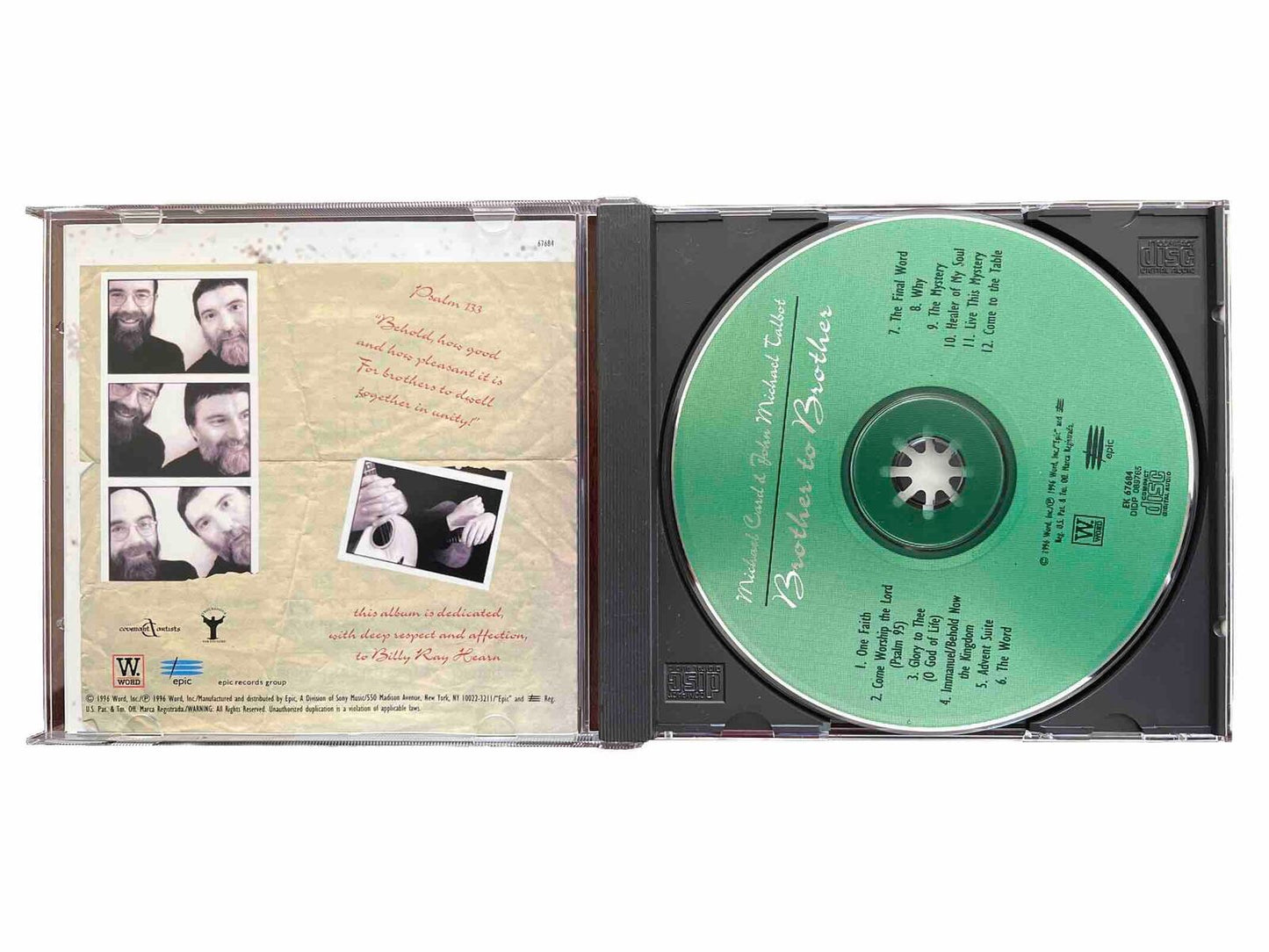 Brother to Brother by Michael Card (CD, Jun-1996, Word Distribution)