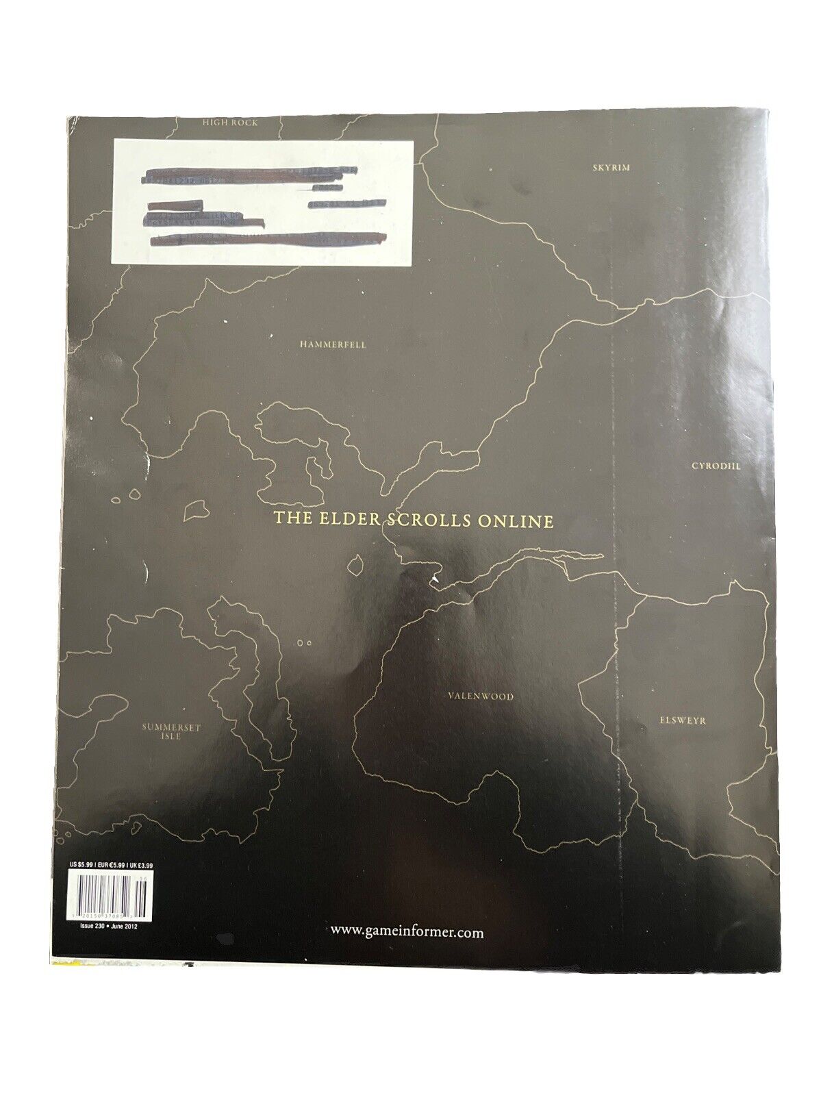 JUNE 2012 GAME INFORMER #230 Video Game MAGAZINE THE ELDER SCROLLS ONLINE
