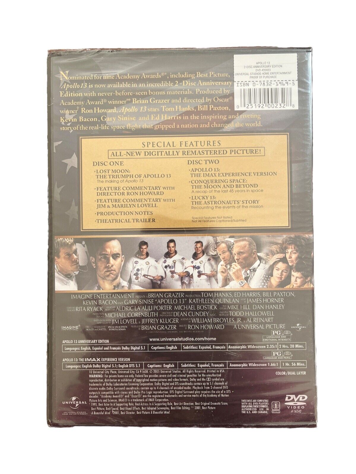 Apollo 13 (DVD, 2005, 2-Disc Set, Special Anniversary Edition Widescreen)