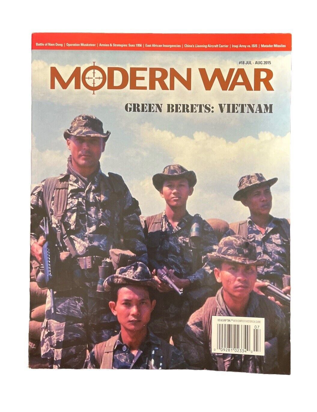 Vintage Modern War Magazine #18 2015 Green Berets: Vietnam From Decision Game