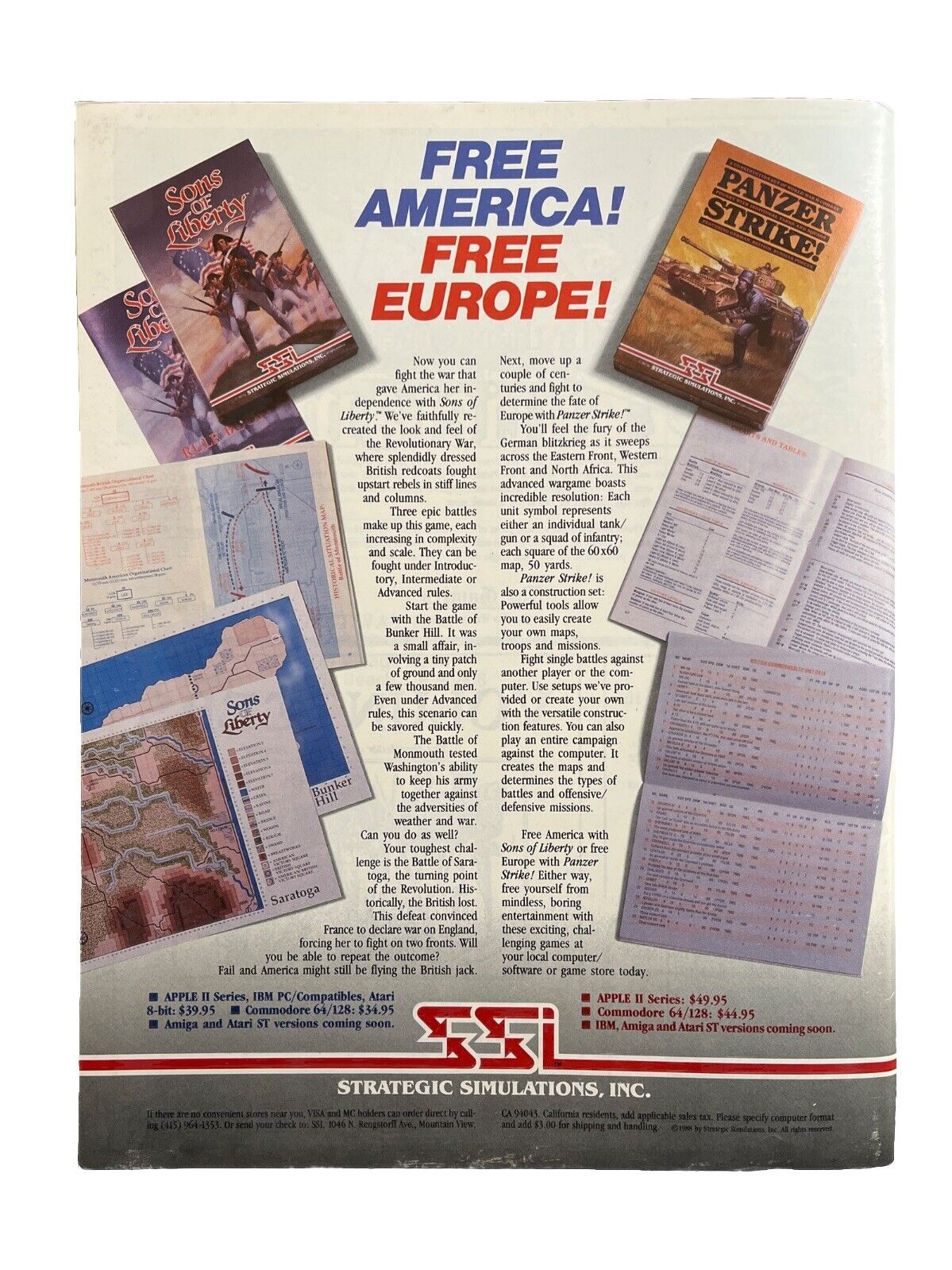 3W Collectable Battleplan Wargame Magazine #6 1988 Central America Scenario