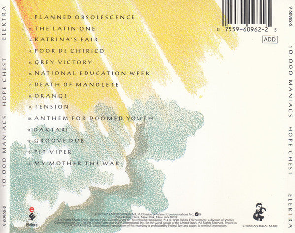 10,000 Maniacs – Hope Chest (The Fredonia Recordings 1982 - 1983) Thrift CD 1990 US