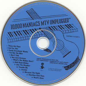 10,000 Maniacs – MTV Unplugged Folk Rock Used CD Stores 1993 US