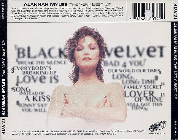 Alannah Myles – The Very Best Of Alannah Myles Blues Rock CDs Online 1999 US