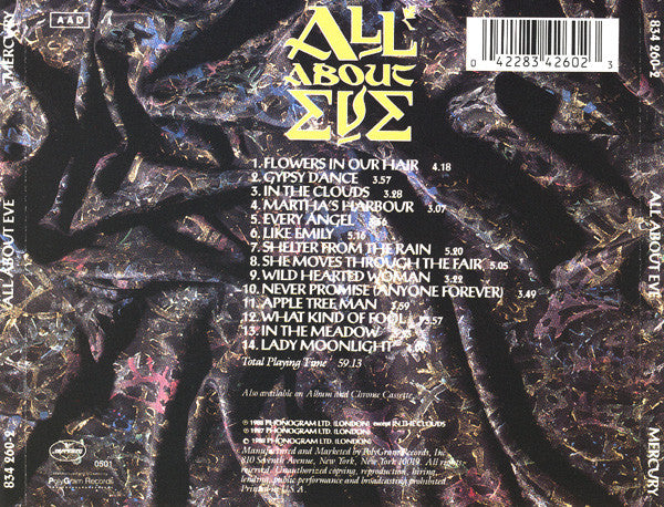 All About Eve – All About Eve Used CDs Online Folk Rock 1988 US