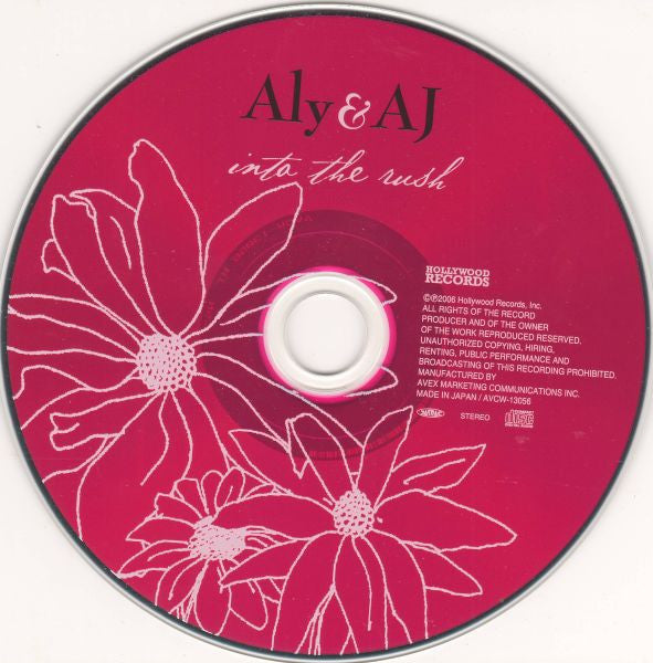 Aly & AJ – Into The Rush Pop Rock Vocal Order CD Online 2006 Japan