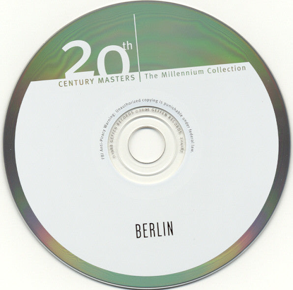 Berlin – The Best Of Berlin Buy Used CD Online Electronic Rock 2006 US (CD, Comp)