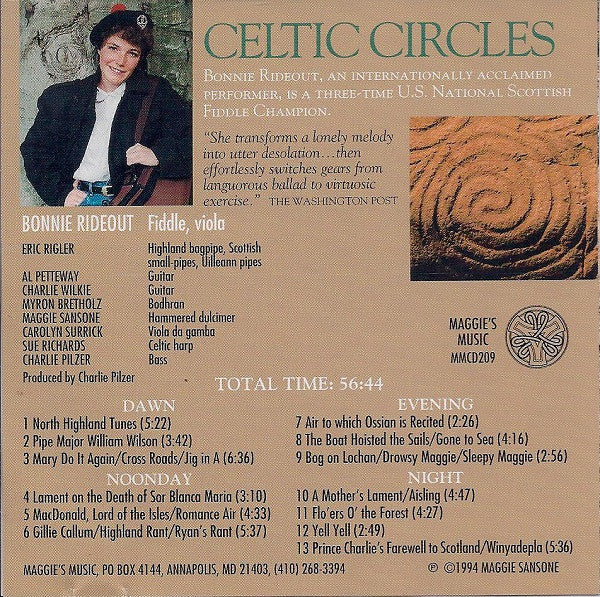 Bonnie Rideout – Celtic Circles Folk Music Cheap Used CDs 1994 US