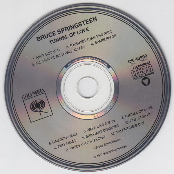 Bruce Springsteen – Tunnel Of Love Music CD's for Sale Repress