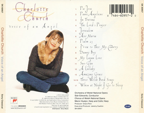 Charlotte Church – Voice Of An Angel Classical Opera Buy Used CDs Online 1998 US