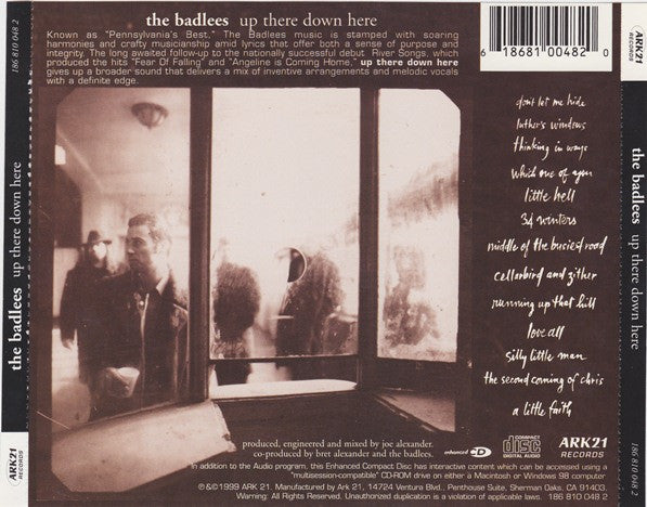 The Badlees – Up There Down Here Pop Rock Cheap CD 1999 US