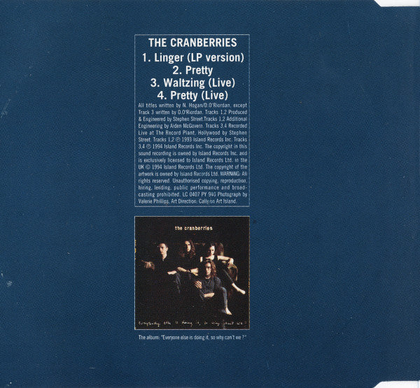 The Cranberries – Linger Used CD's Online Alternative Rock 1994 UK