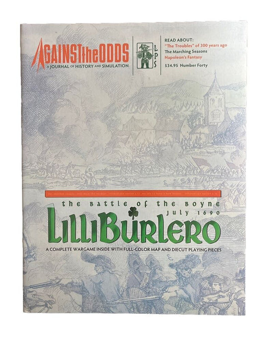 Against the odds Wargame Magazine #40 With Military History Game - Lilliburlero