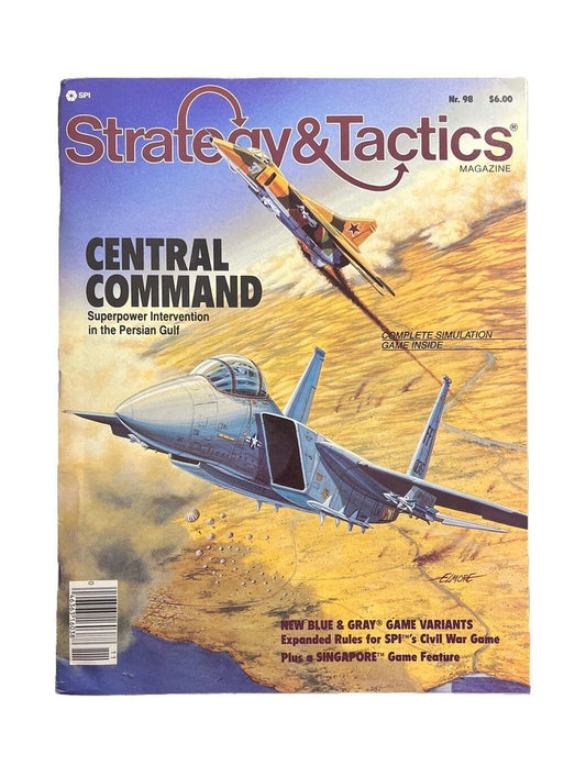 Vintage Strategy & Tactics Historical Wargame Magazine #98 Central Command