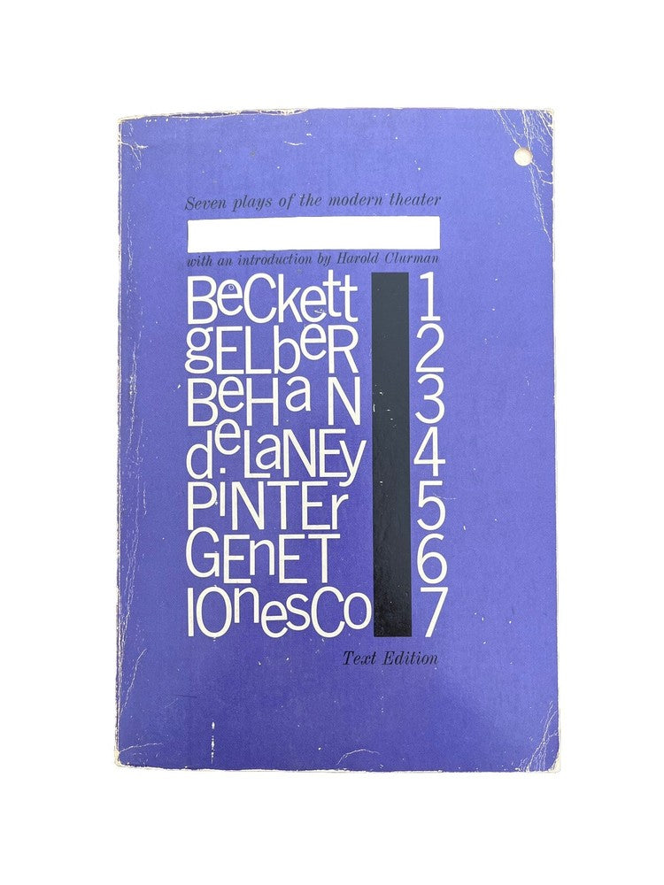 Book: Seven Plays of the Modern Theater With An Introduction By Harold Clurman