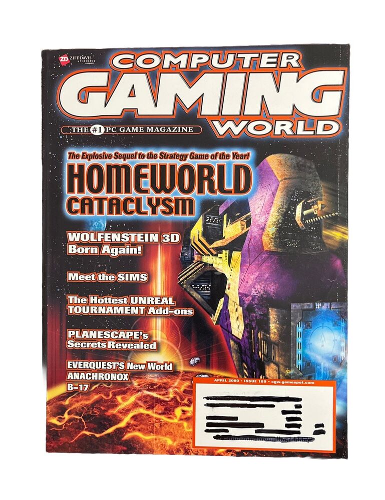 Vintage Computer Gaming World Magazine #189 April 2000 - Homeworld Cataclysm