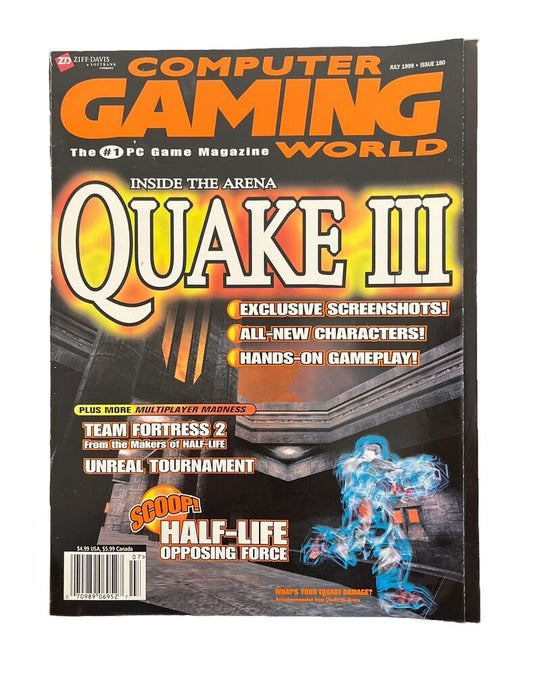 Collectable Vintage Computer Gaming World Magazine #180 July 1999 - Quake III